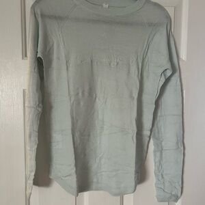 lululemon athletica Women's Light Blue Long Sleeve Tee